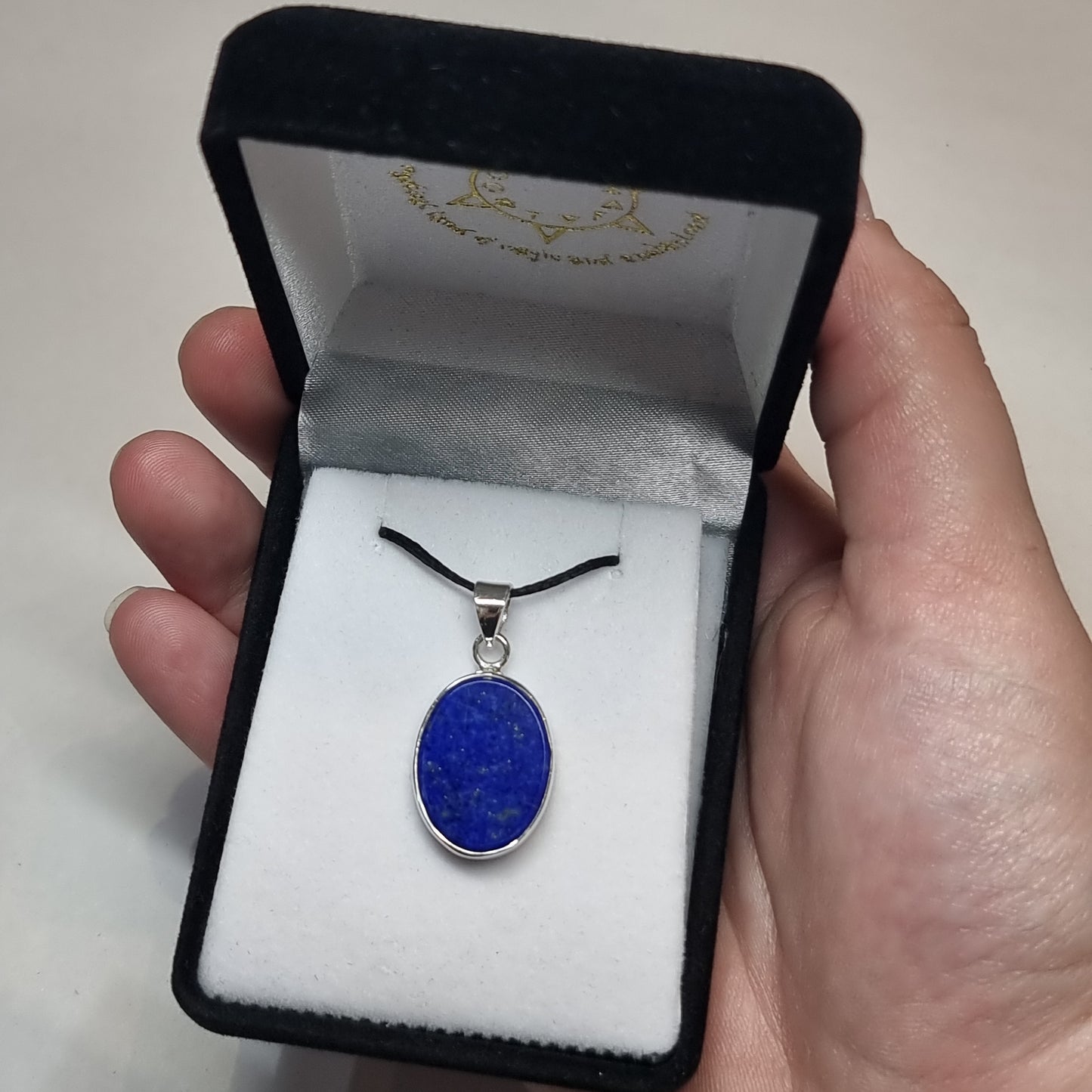 Lapis lazuli sterling silver pendant - Rivendell Shop