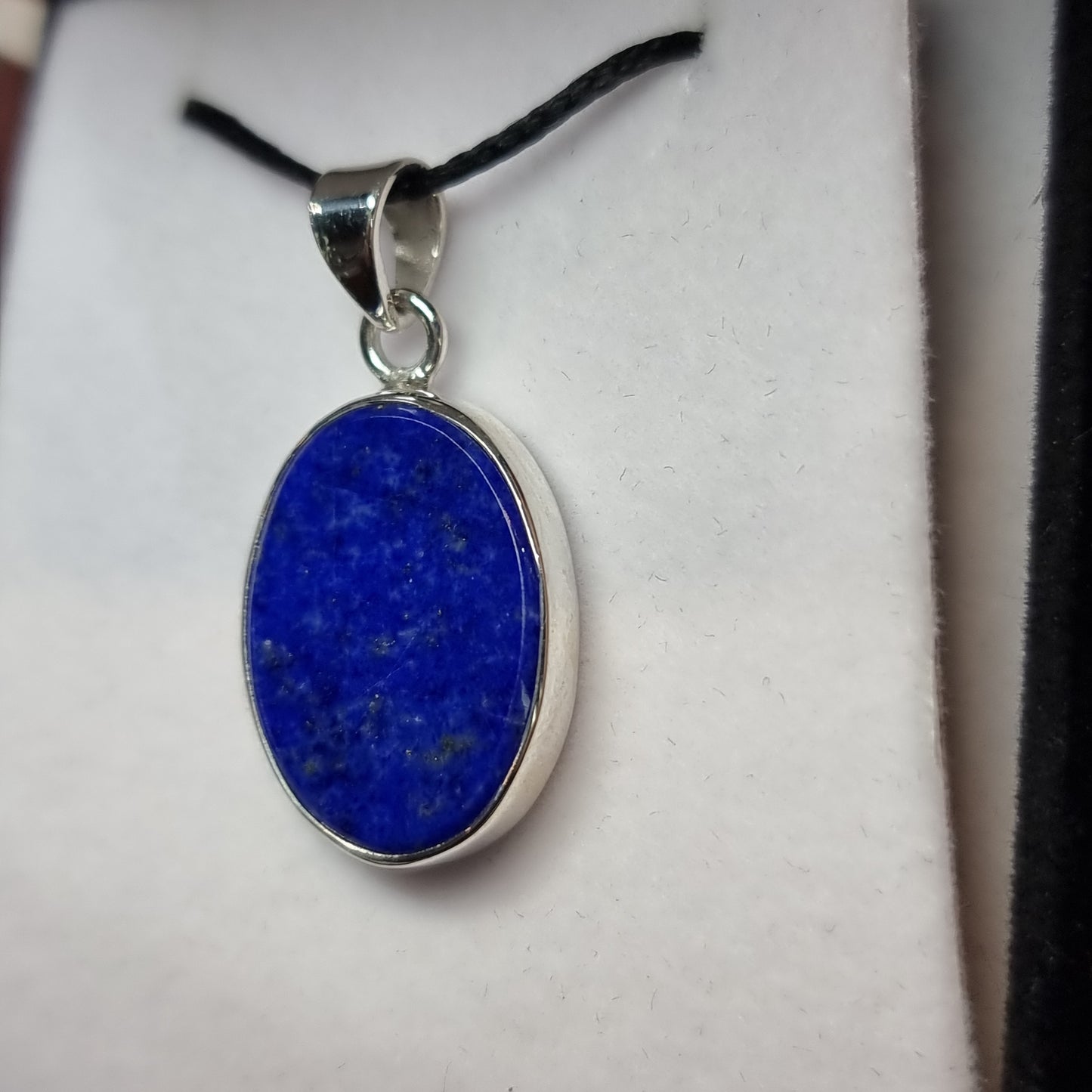 Lapis lazuli sterling silver pendant - Rivendell Shop