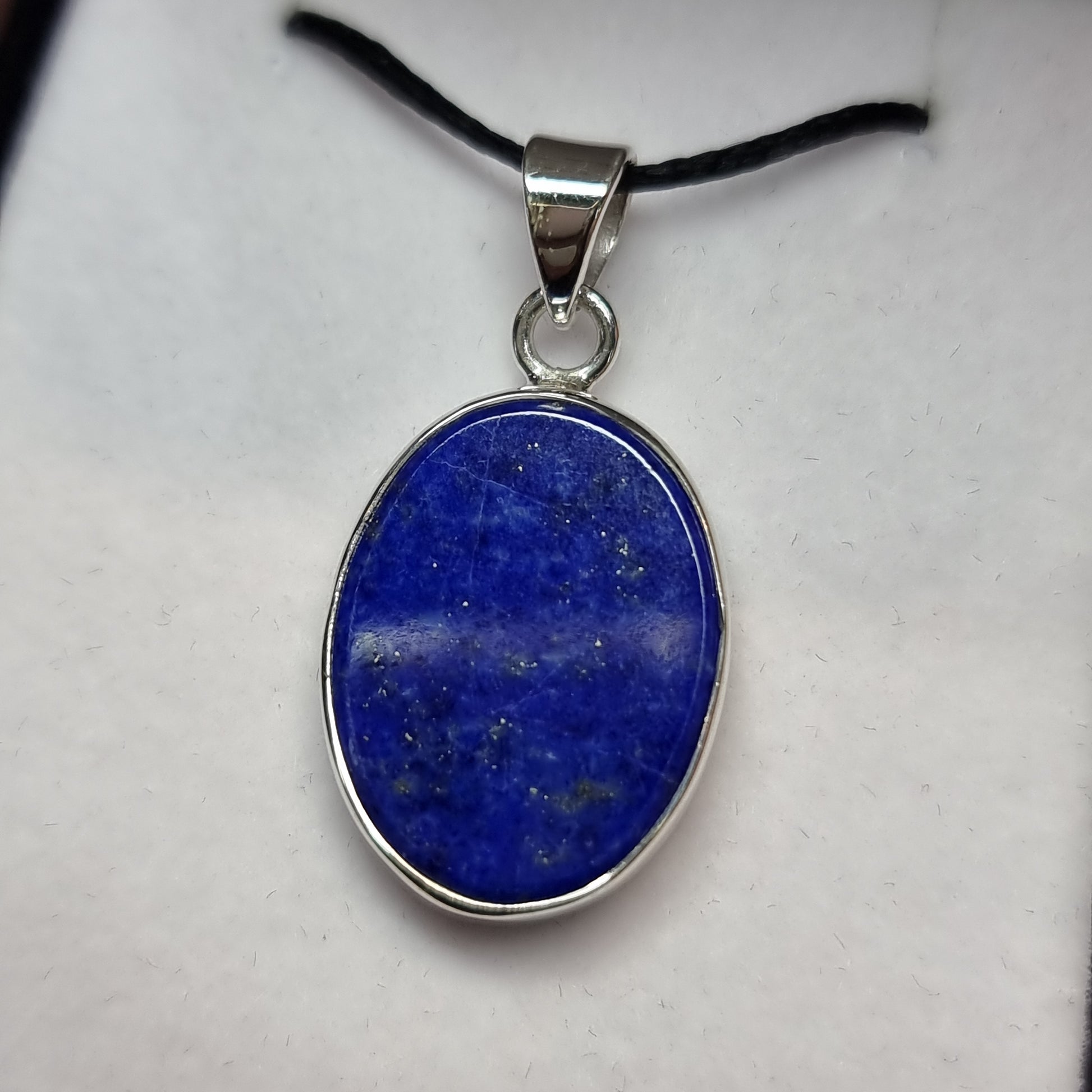 Lapis lazuli sterling silver pendant - Rivendell Shop