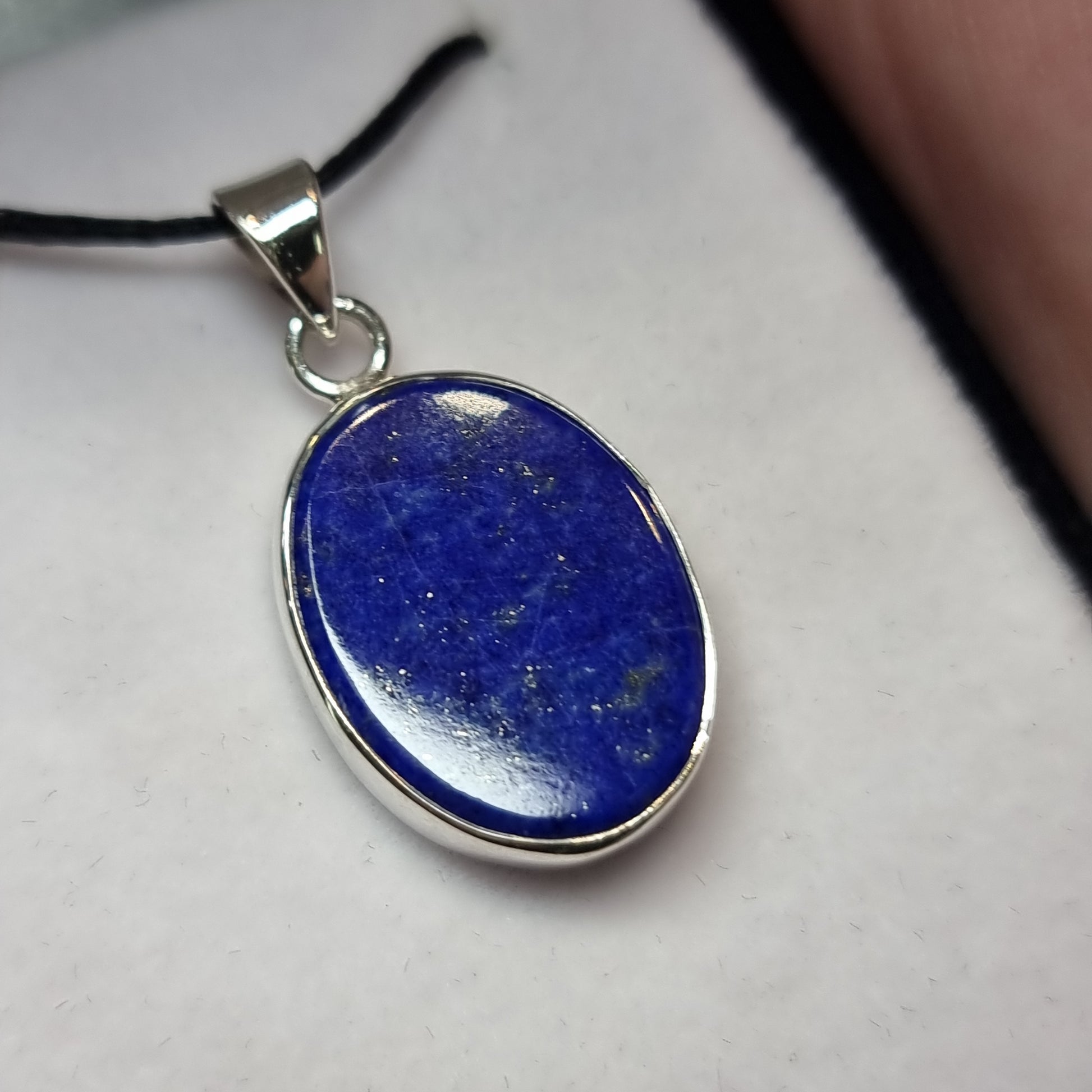 Lapis lazuli sterling silver pendant - Rivendell Shop