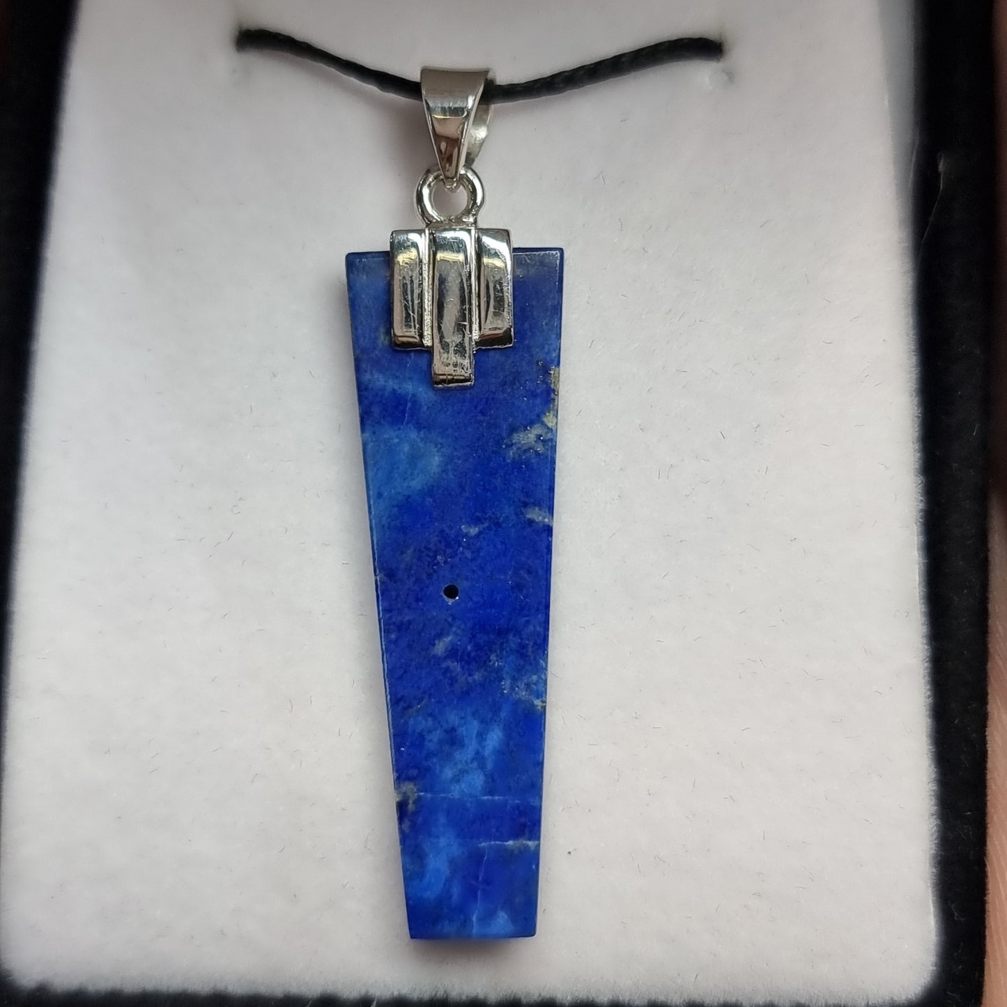 Lapis lazuli sterling silver pendant - Rivendell Shop