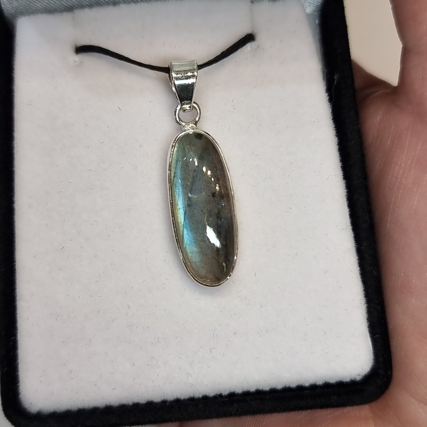 Labradorite sterling silver pendant - Rivendell Shop