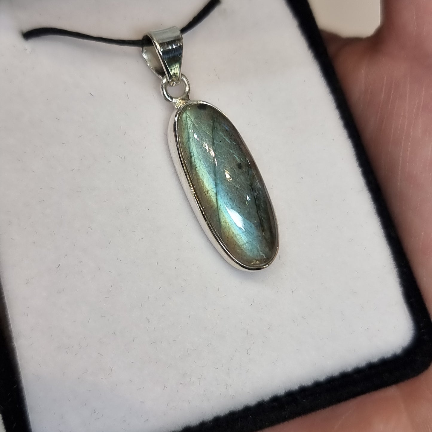 Labradorite sterling silver pendant - Rivendell Shop