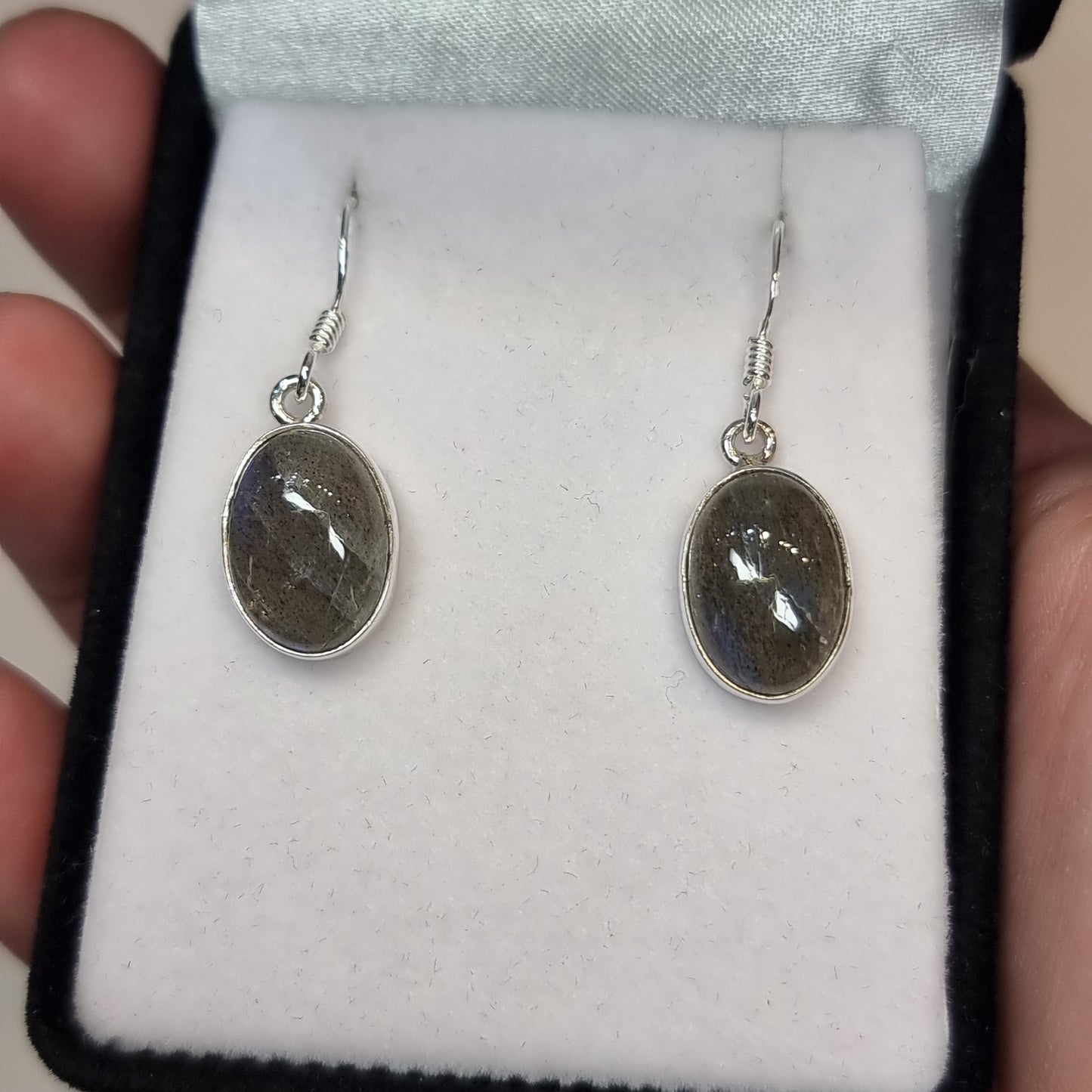 Labradorite sterling silver earrings - Rivendell Shop