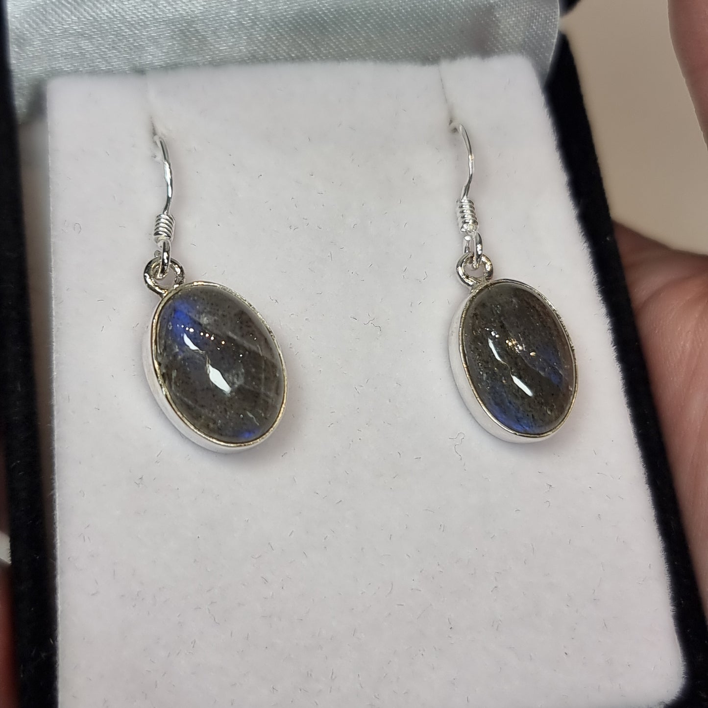 Labradorite sterling silver earrings - Rivendell Shop