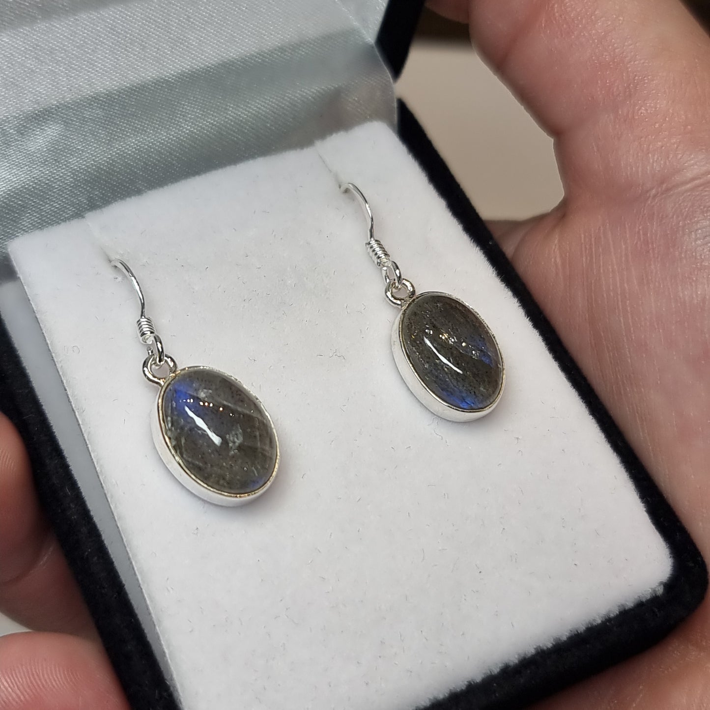 Labradorite sterling silver earrings - Rivendell Shop