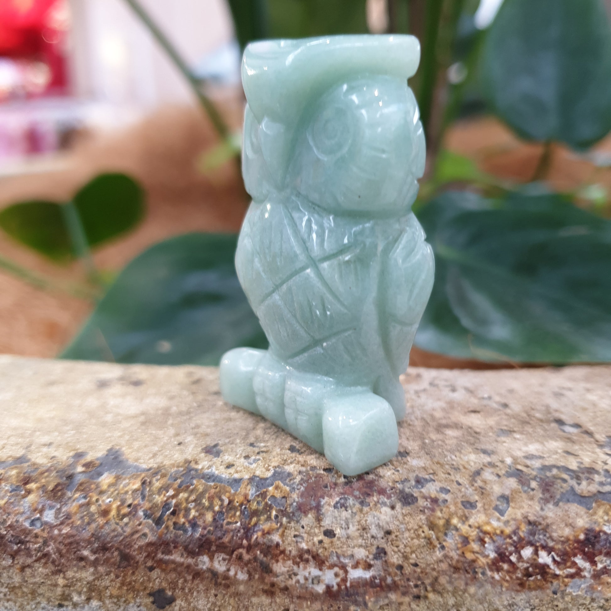 Green Aventurine Owl - Rivendell Shop