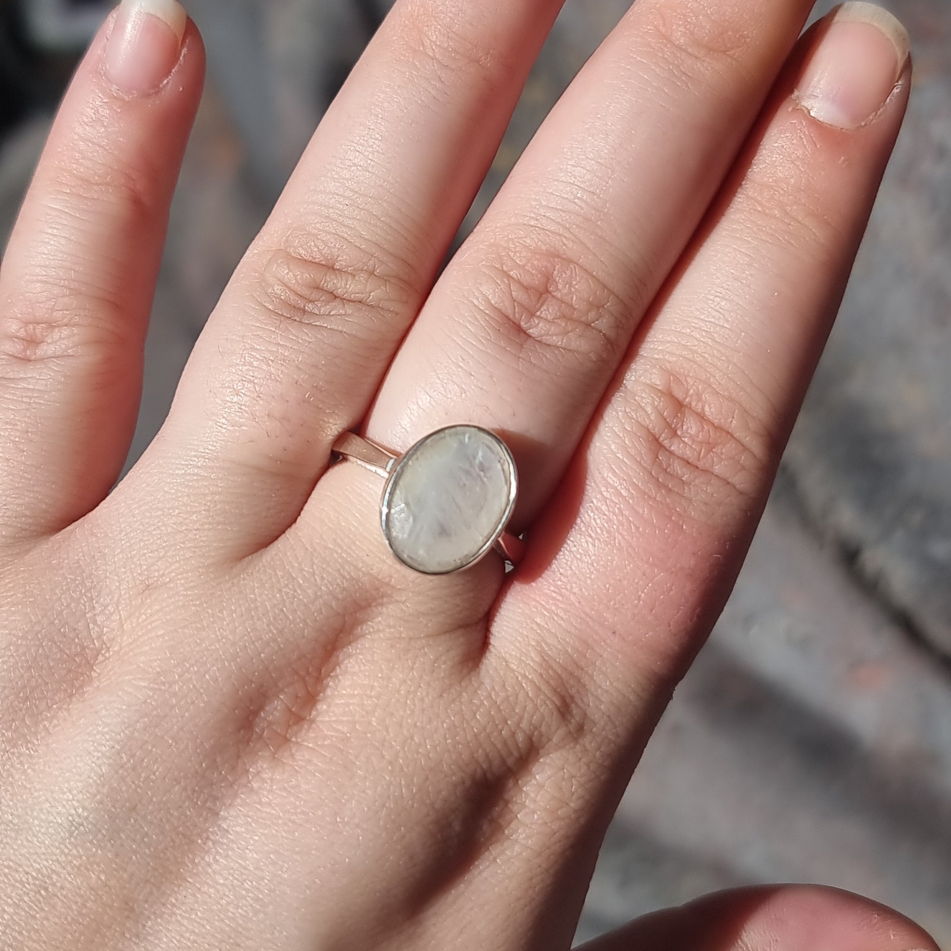 Moonstone ring - Rivendell Shop