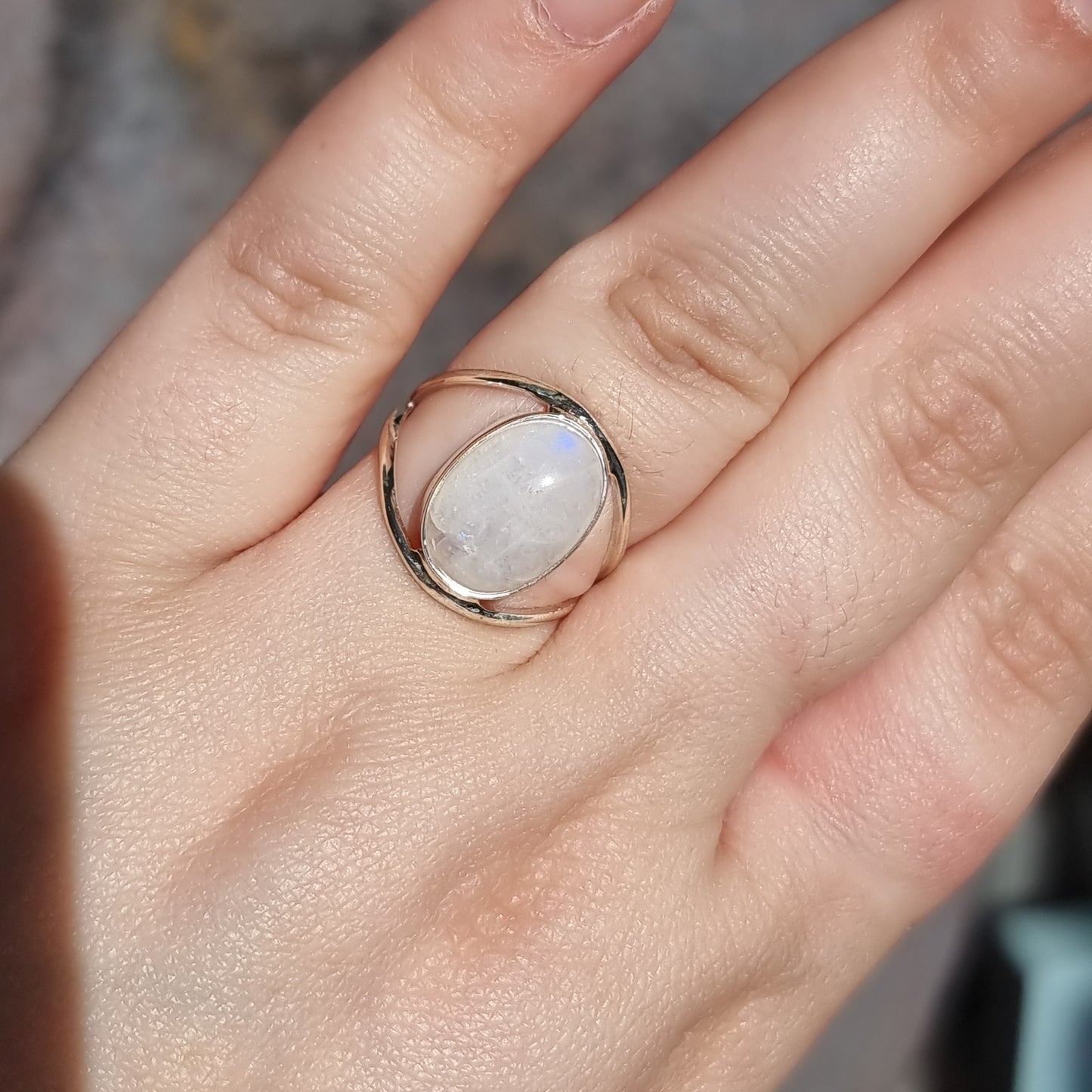 Moonstone ring - Rivendell Shop