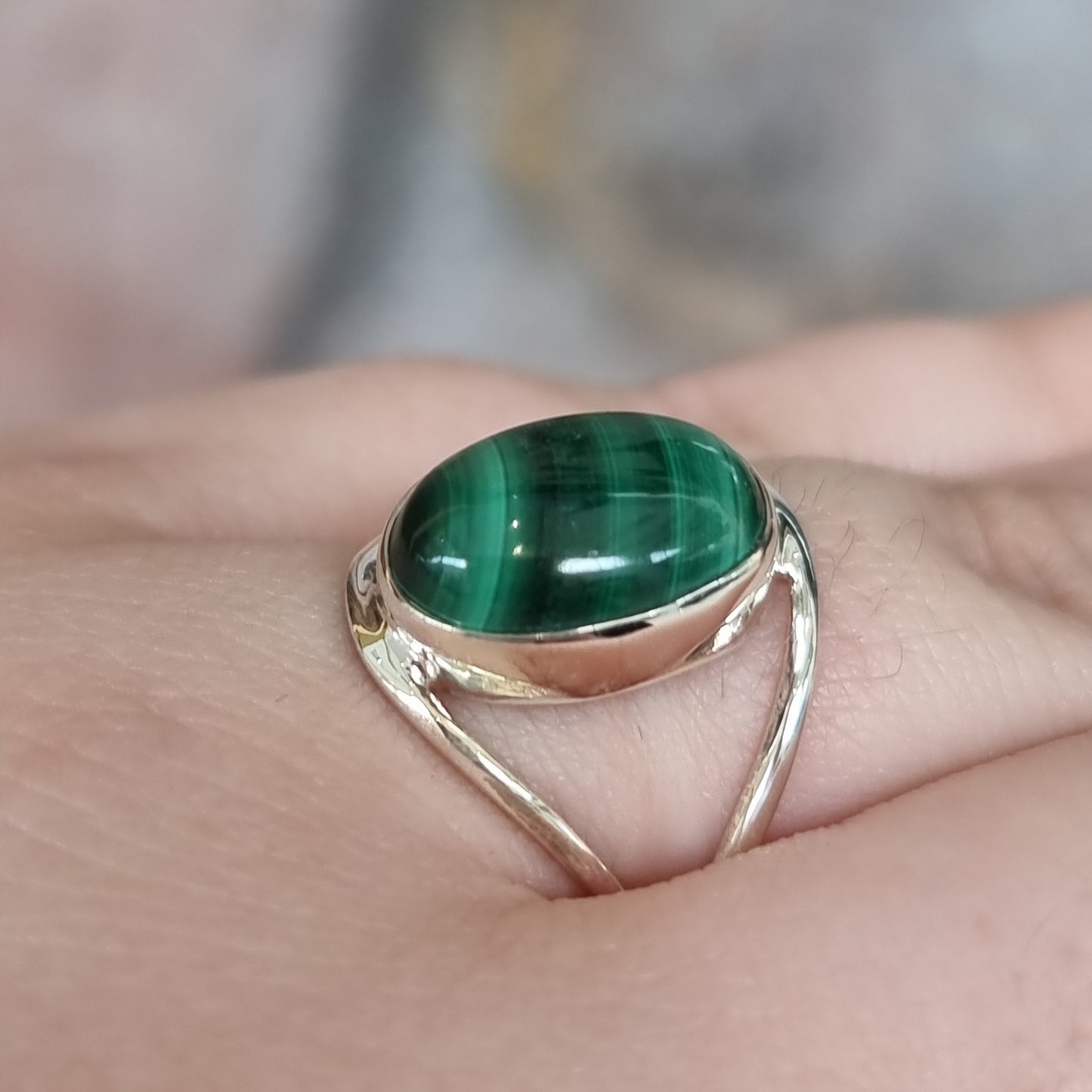 Malachite ring - Rivendell Shop