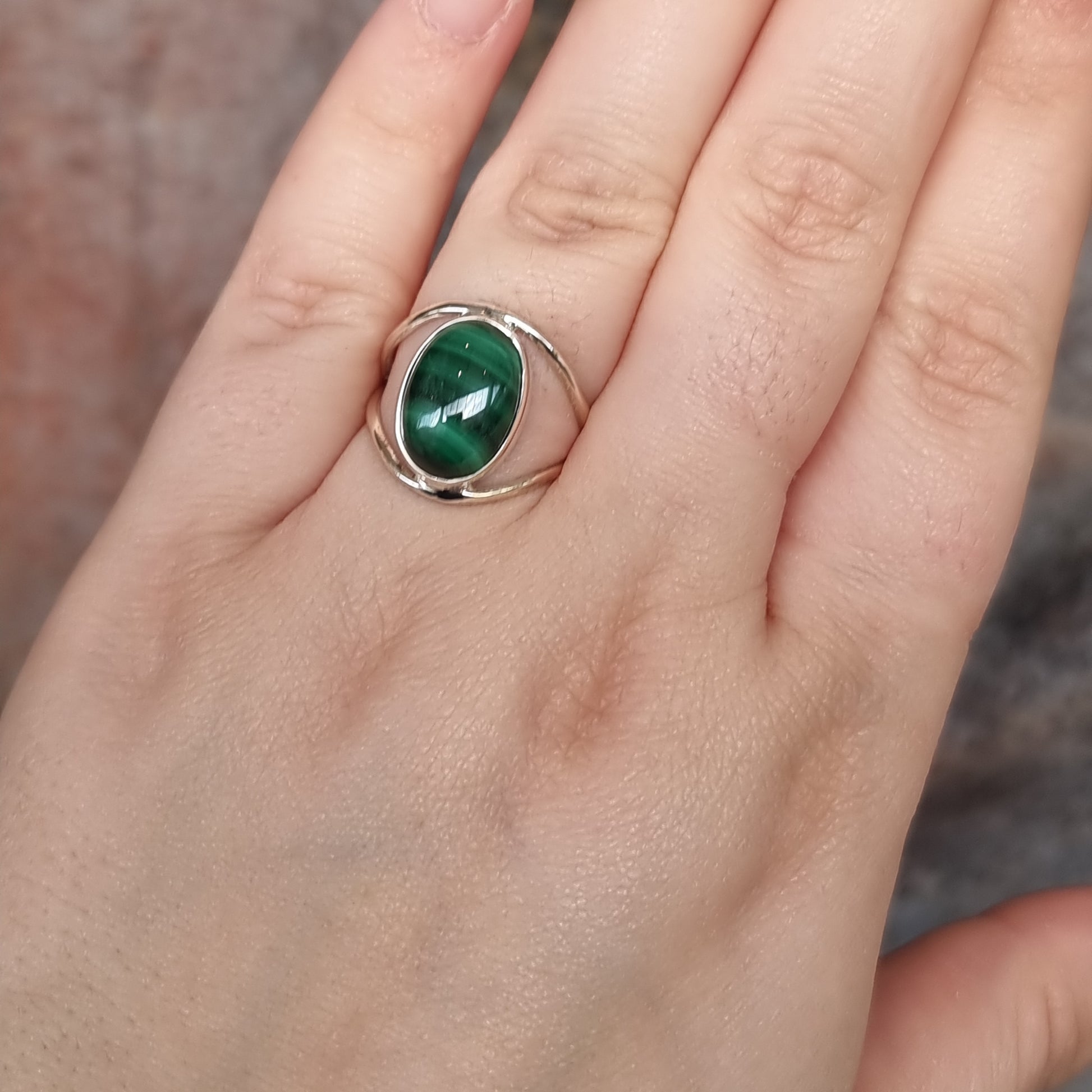 Malachite ring - Rivendell Shop