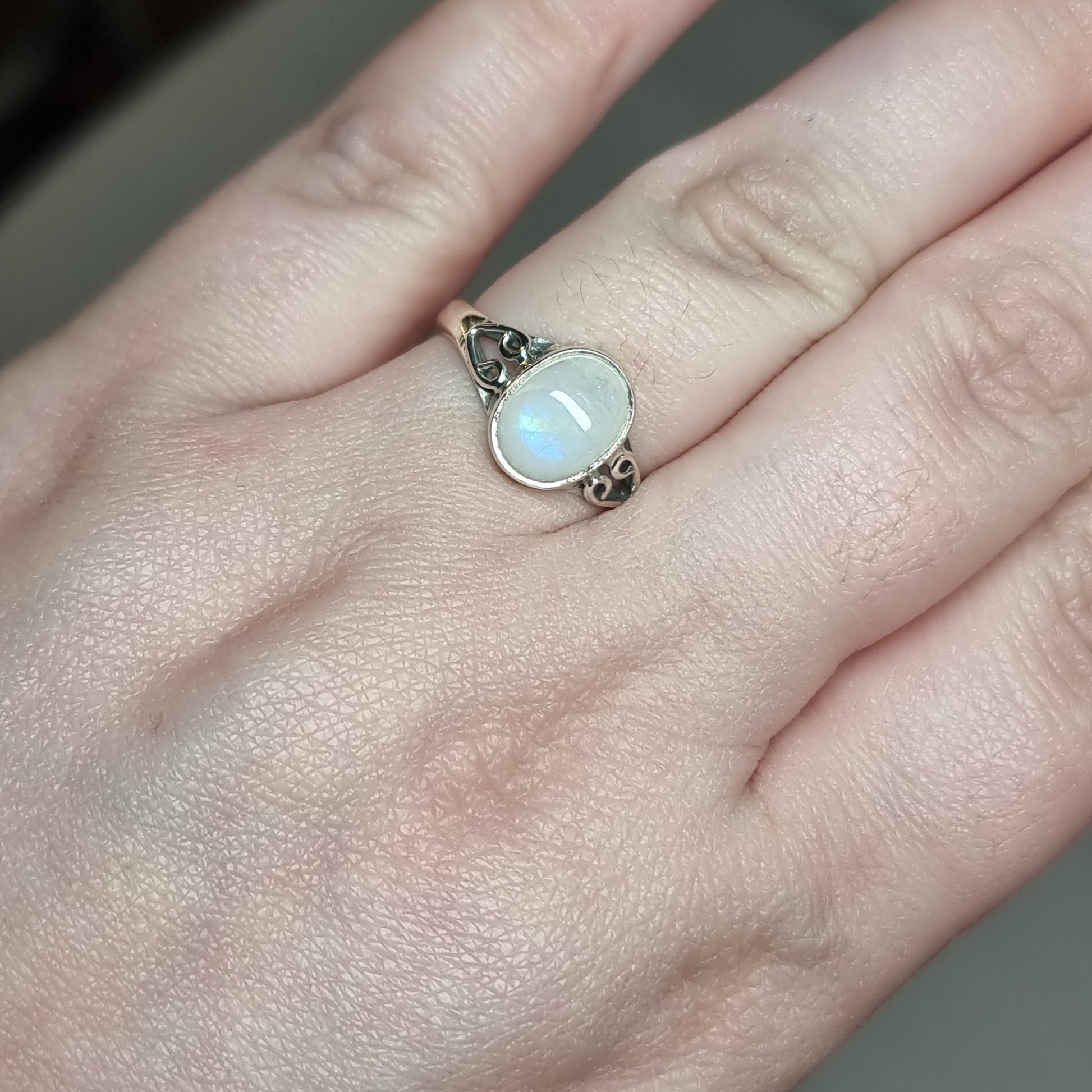 Moonstone ring - Rivendell Shop