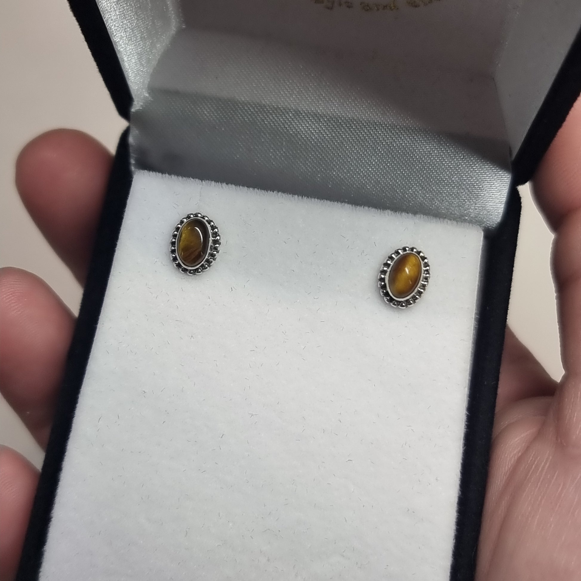 Tigers eye studs - Rivendell Shop