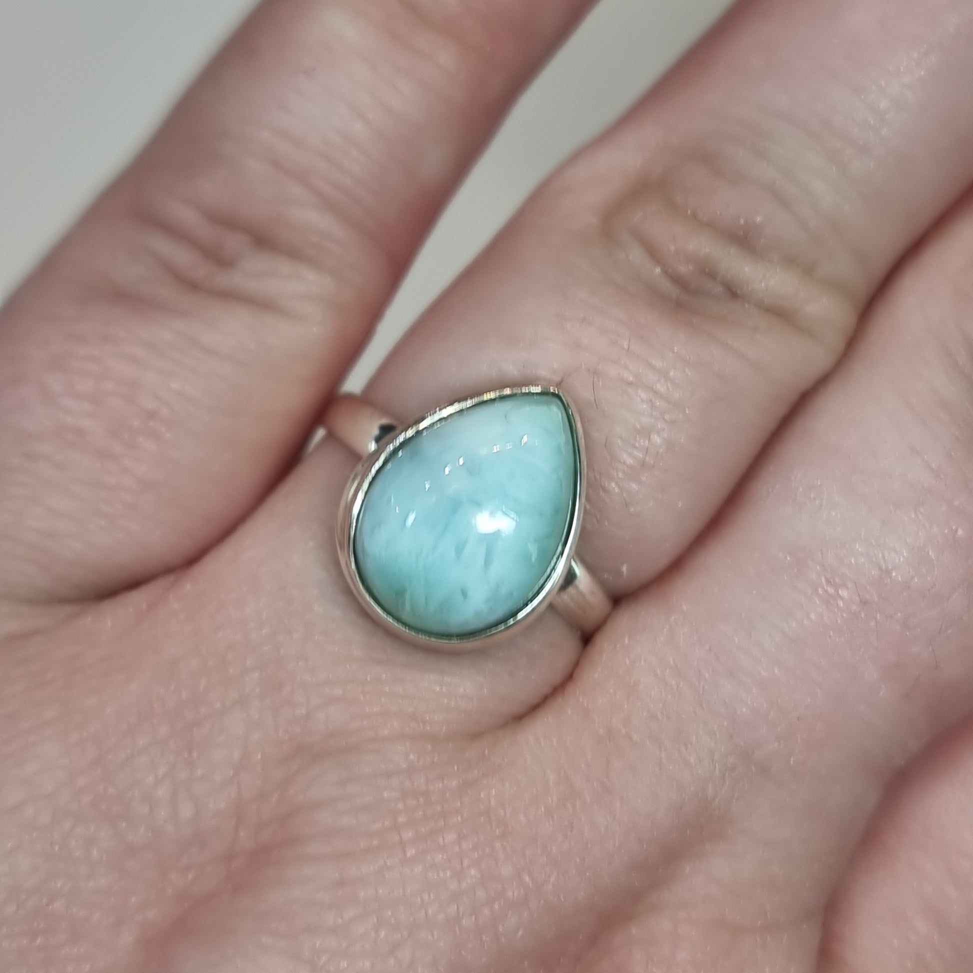 Larimar ring - Rivendell Shop