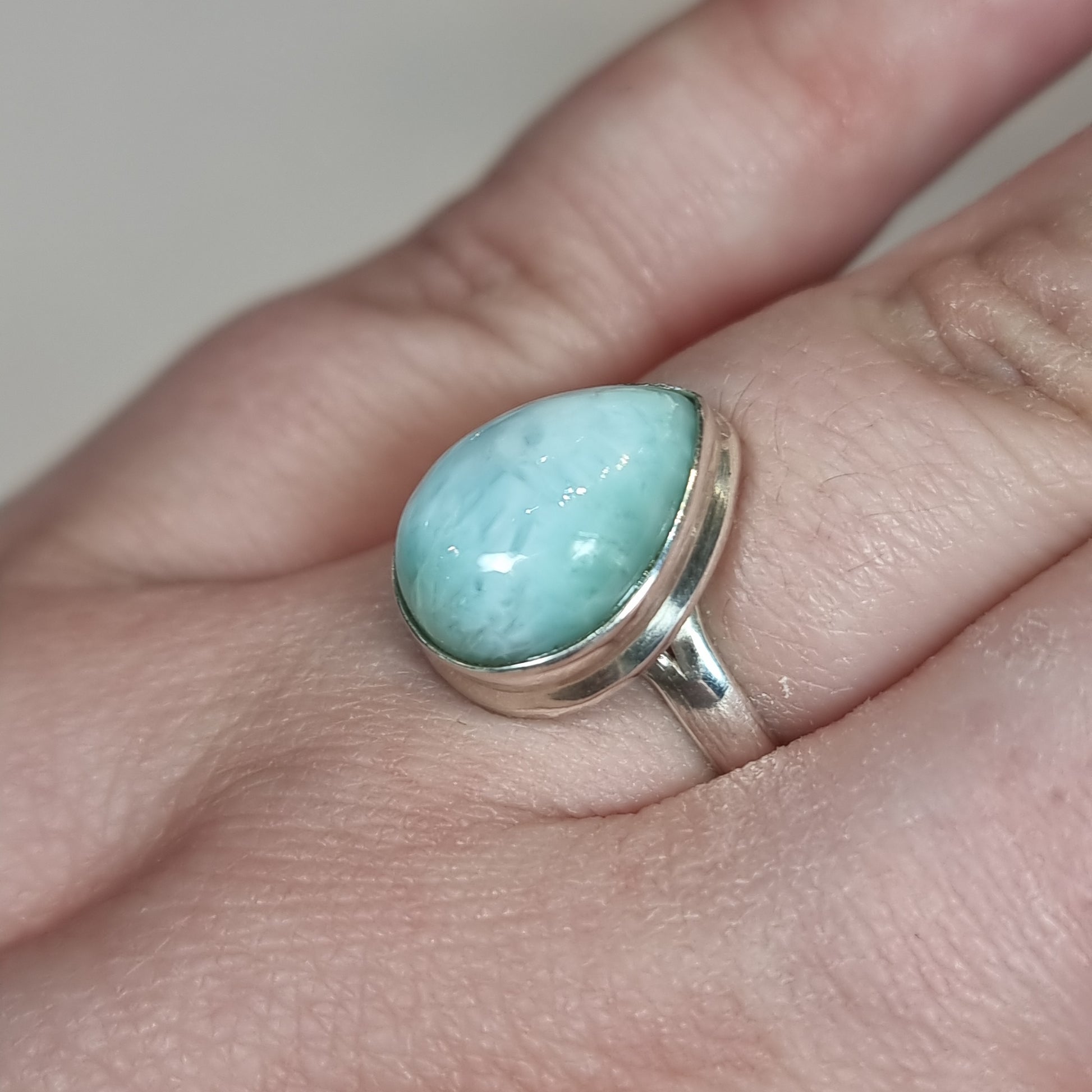 Larimar ring - Rivendell Shop