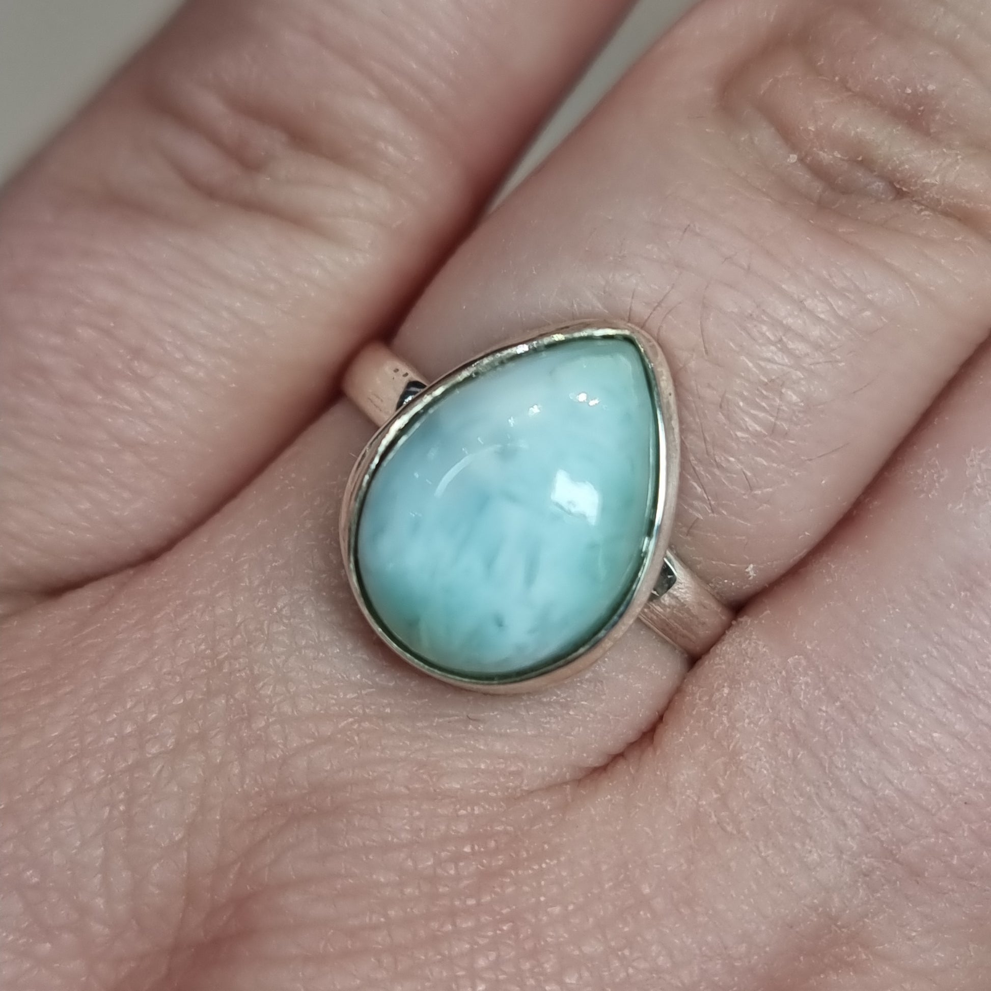 Larimar ring - Rivendell Shop