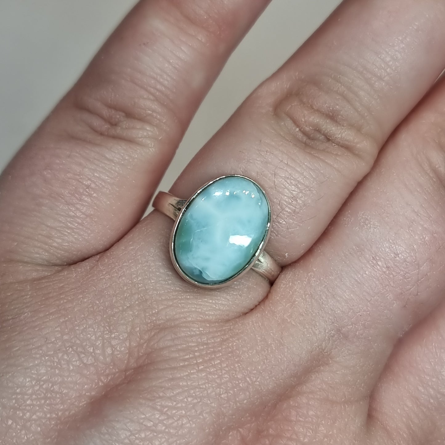 Larimar ring - Rivendell Shop