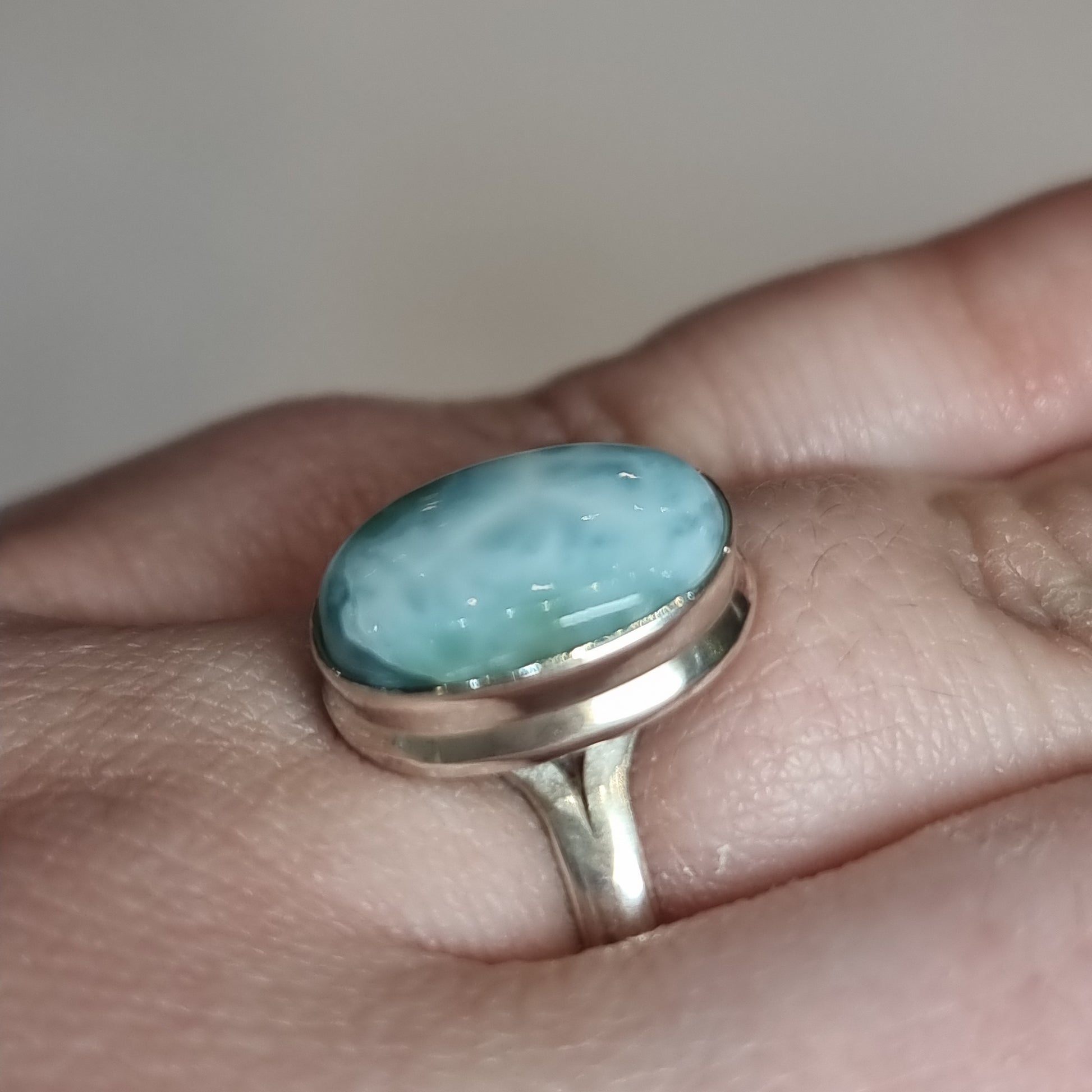 Larimar ring - Rivendell Shop