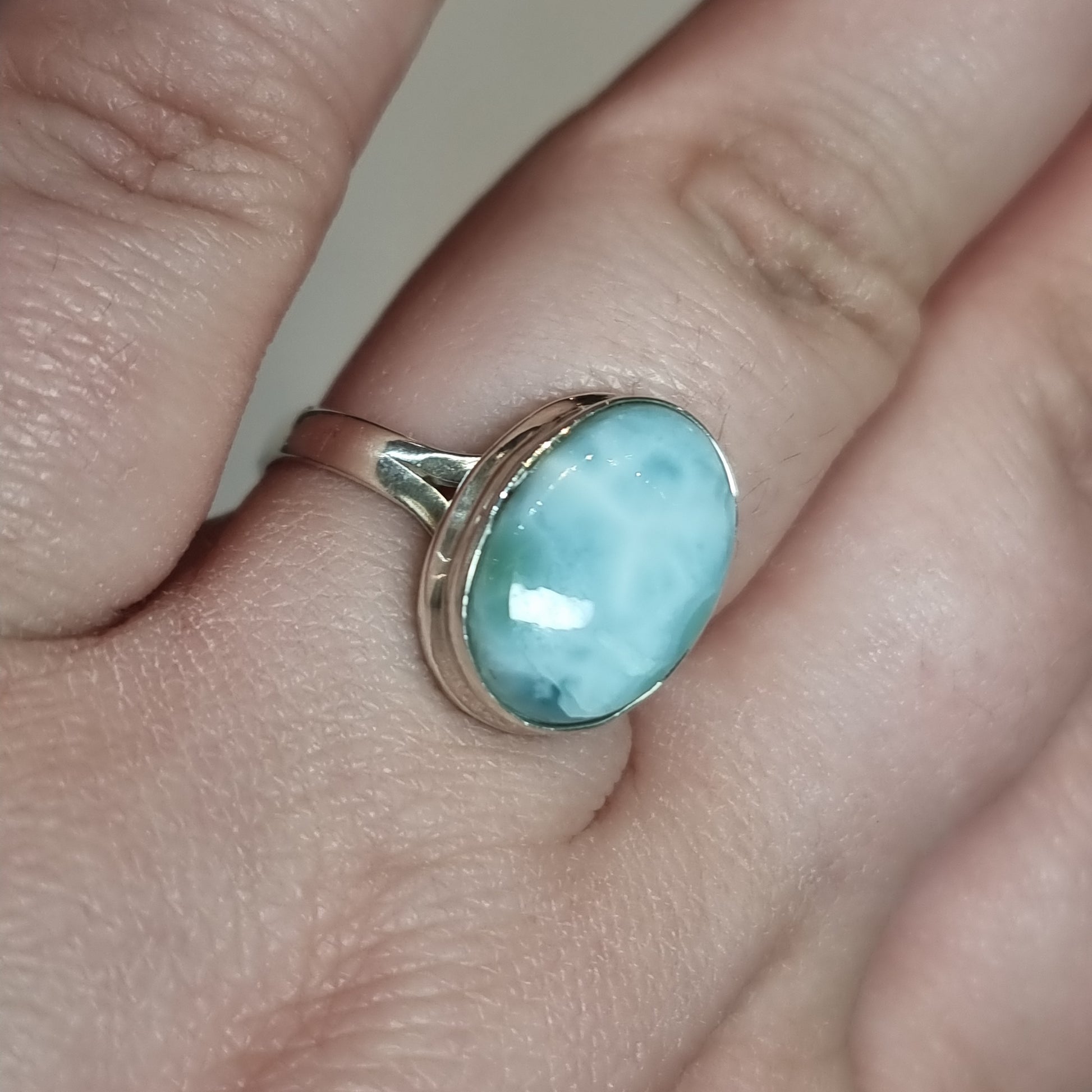 Larimar ring - Rivendell Shop