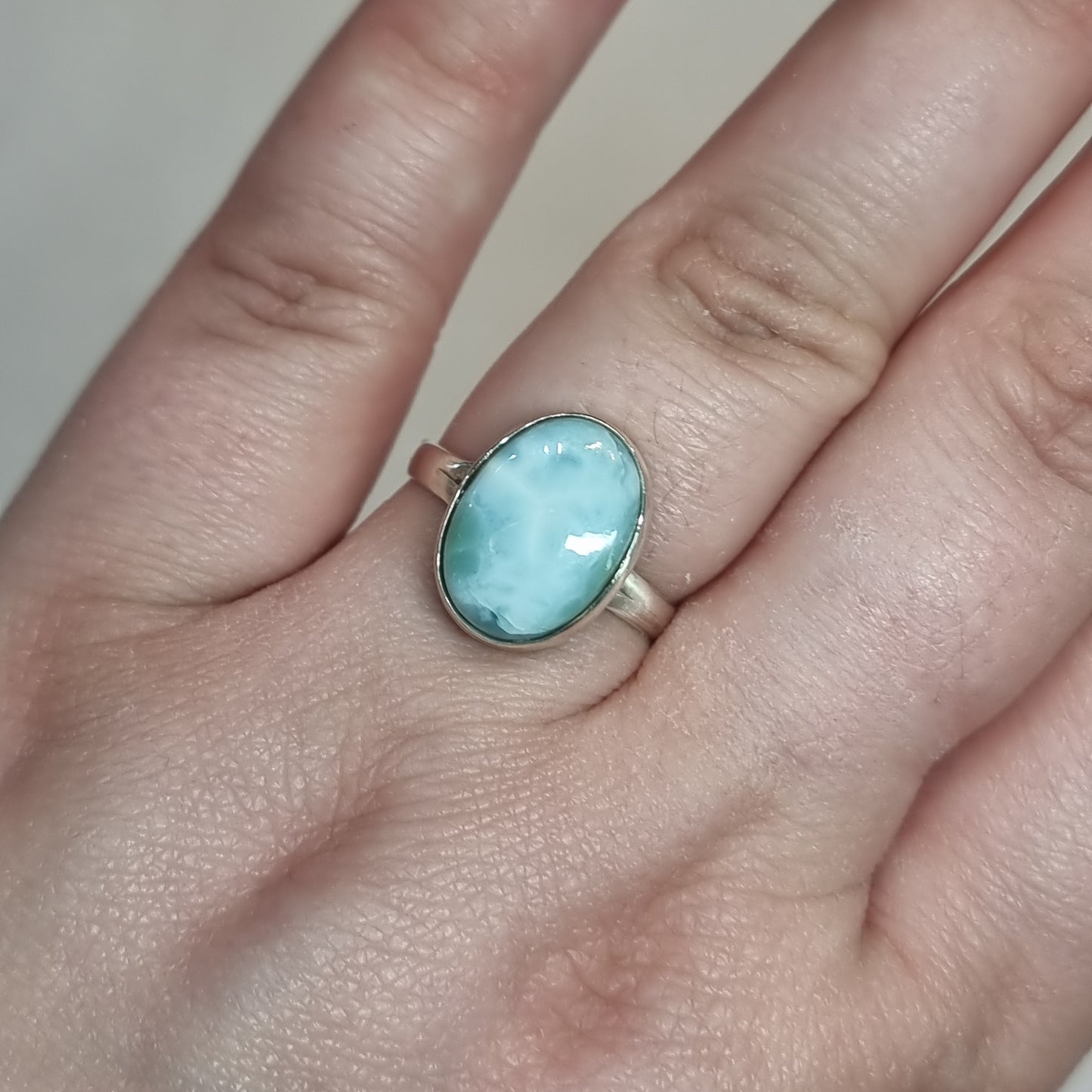 Larimar ring - Rivendell Shop