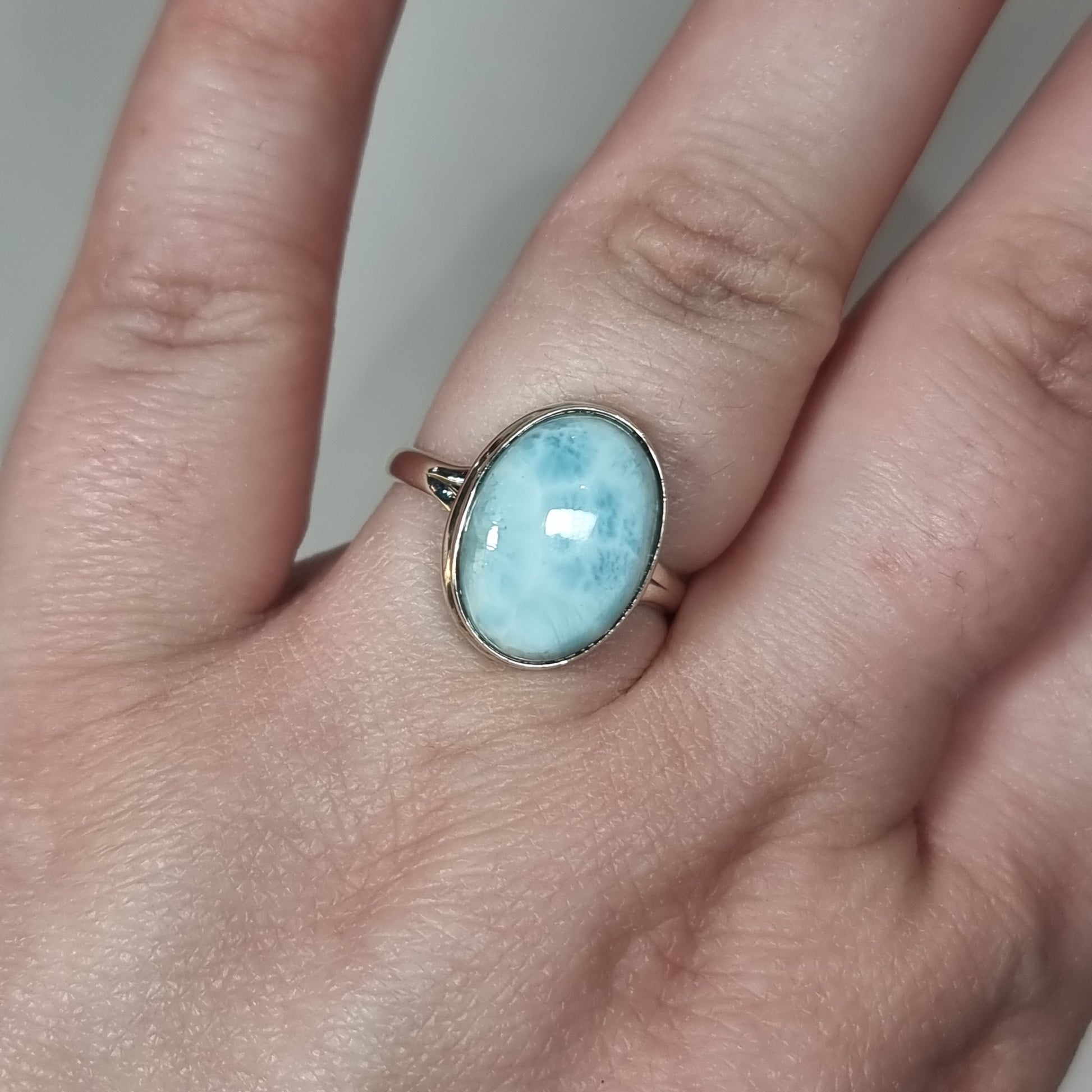 Larimar ring - Rivendell Shop