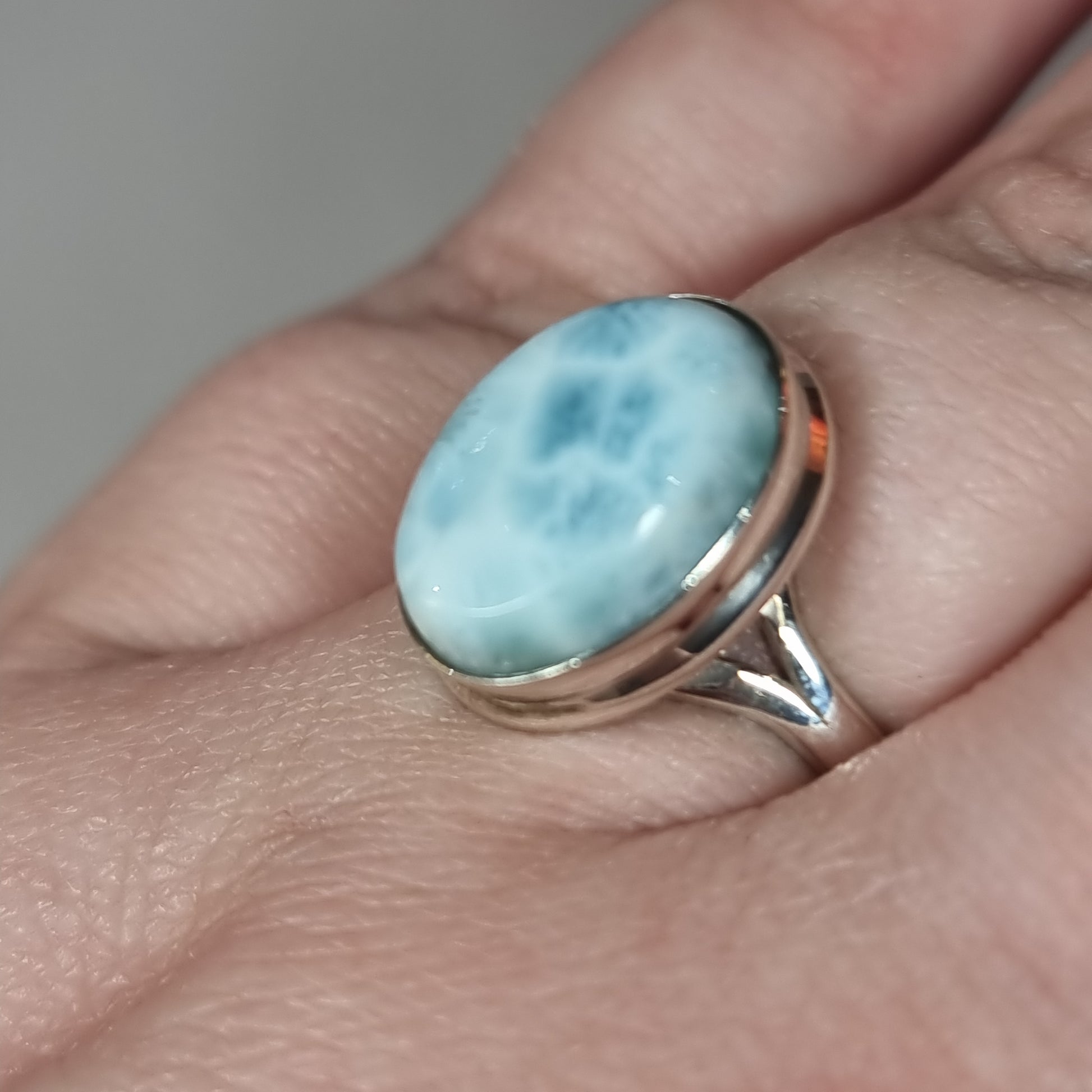 Larimar ring - Rivendell Shop