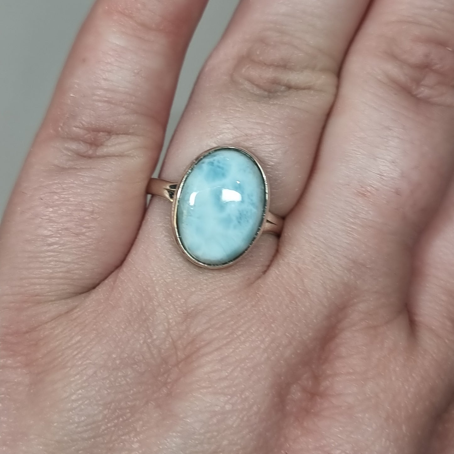 Larimar ring - Rivendell Shop