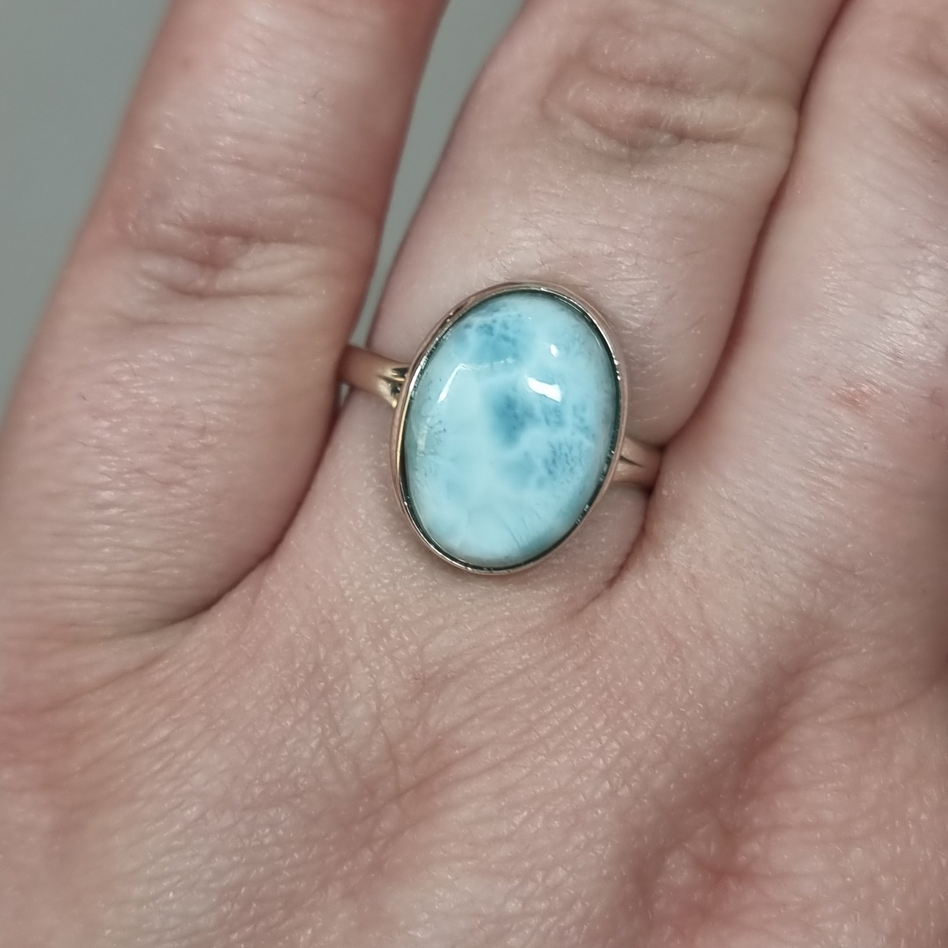 Larimar ring - Rivendell Shop