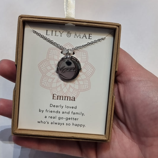 L&M spinning necklace - Emma - Rivendell Shop