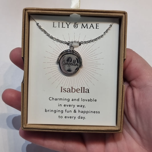 L&M spinning necklace - Isabella - Rivendell Shop