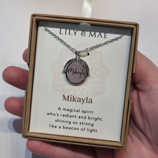 L&M spinning necklace - Mikayla - Rivendell Shop