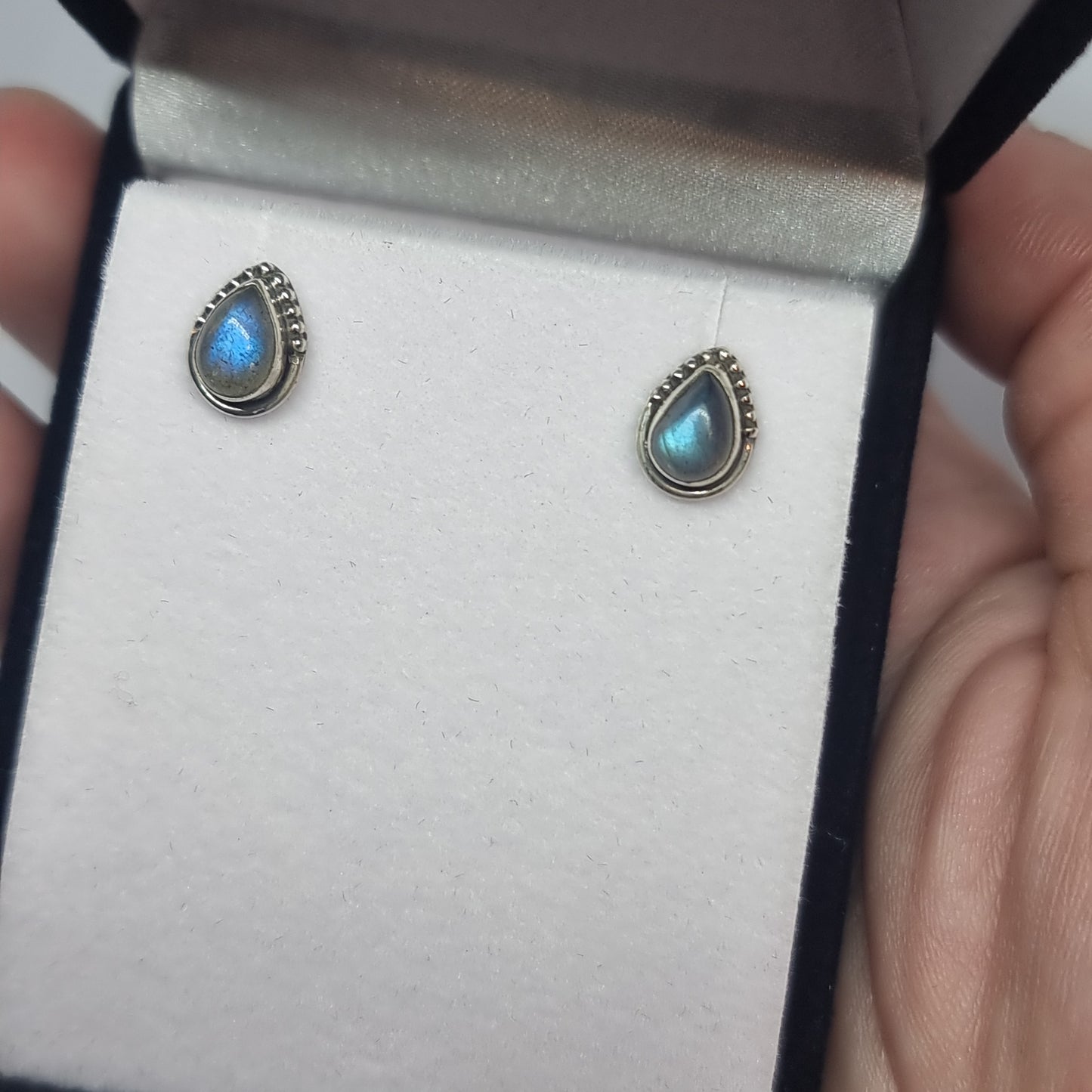 Labradorite studs - Rivendell Shop