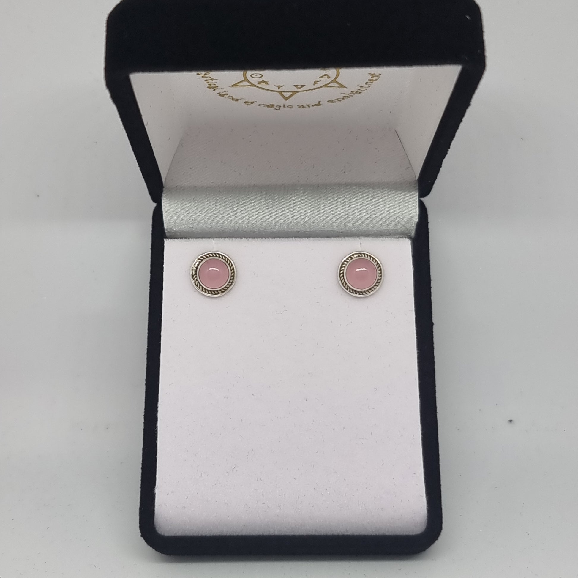 Rose quartz studs - Rivendell Shop