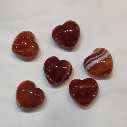 Carnelian puff heart - Rivendell Shop