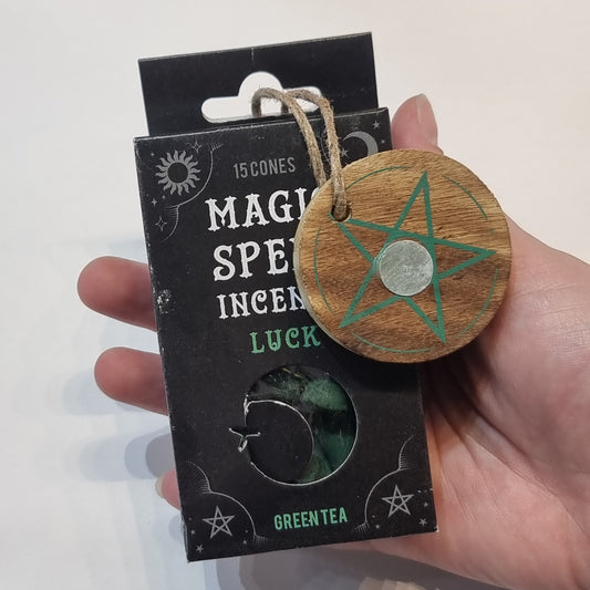 Magic spell incense cones - green tea - Rivendell Shop