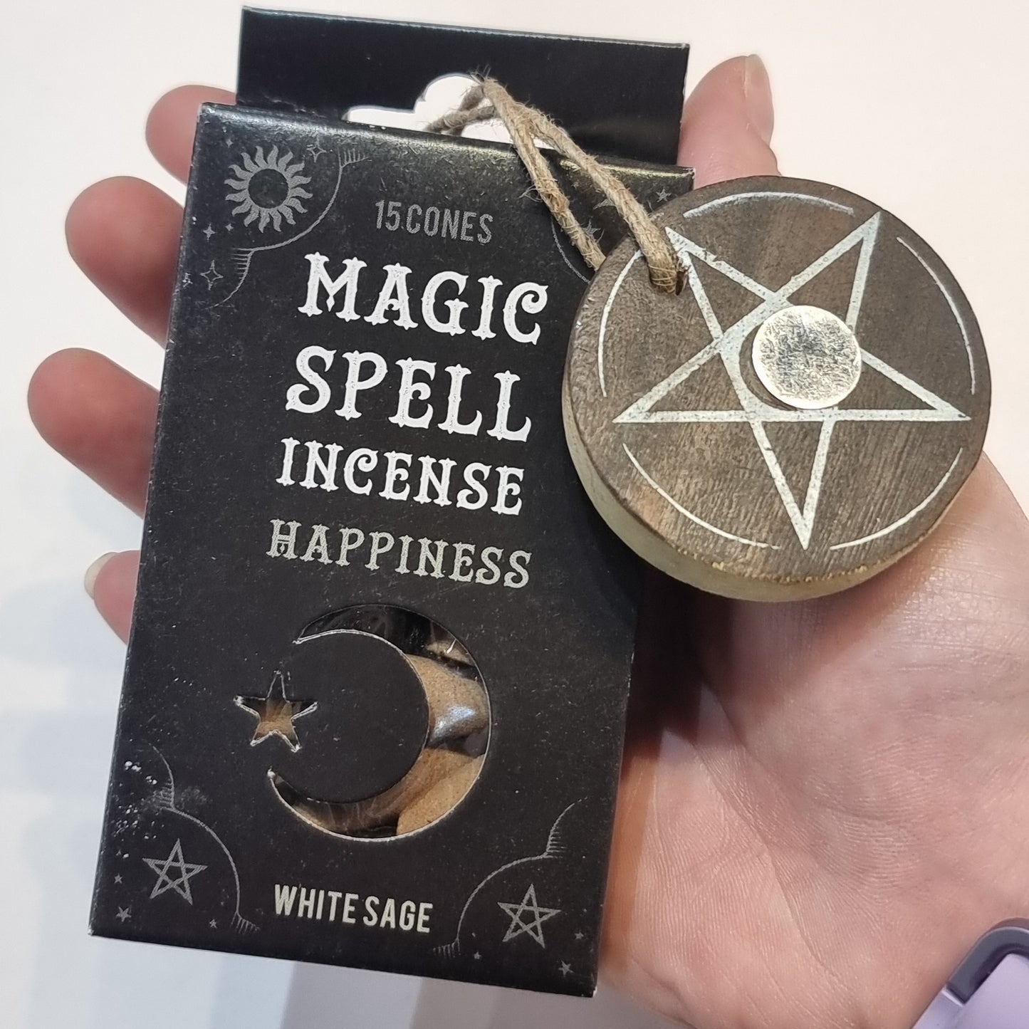 Magic spell incense cones - white sage - Rivendell Shop