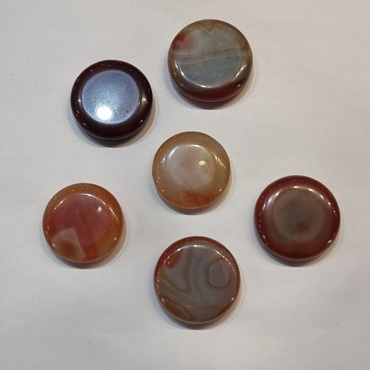 Carnelian flat stone - assorted - Rivendell Shop