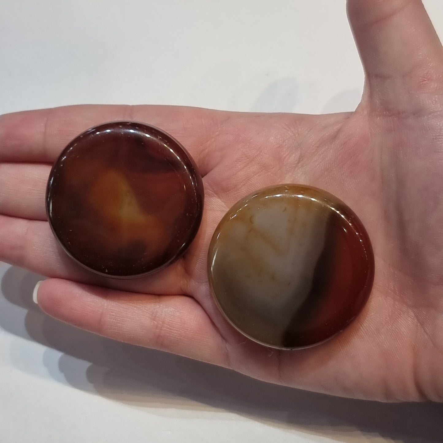 Carnelian flat stone - assorted - Rivendell Shop