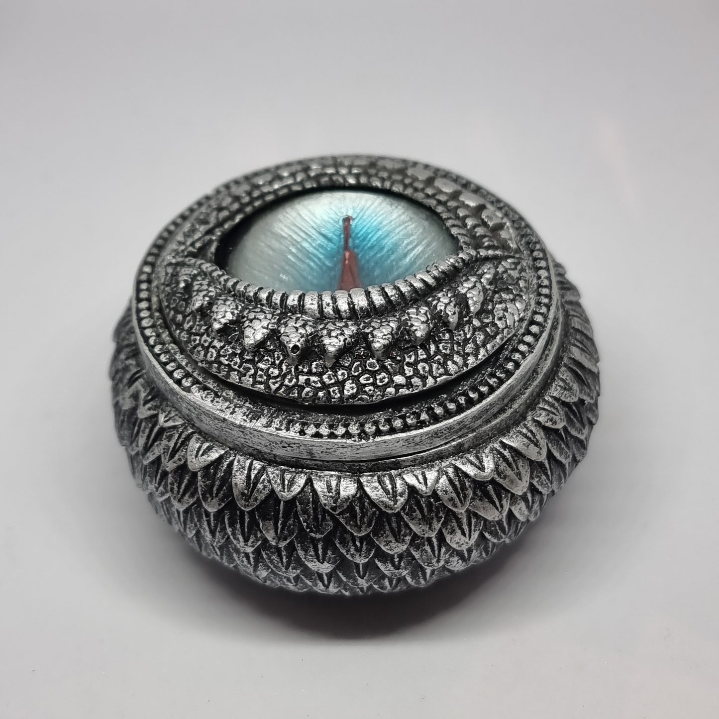 Dragon eye trinket box - silver - Rivendell Shop