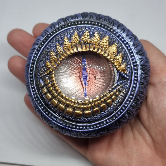 Dragon eye trinket box - blue - Rivendell Shop