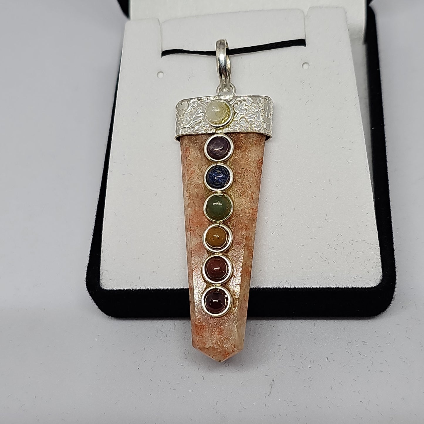 Sunstone chakra pendant - Rivendell Shop