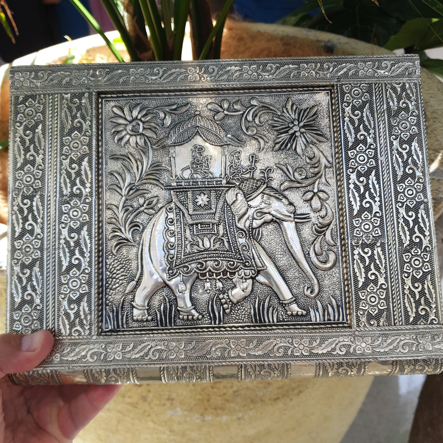 Elephant Silver Jewellery Box - Rivendell Shop