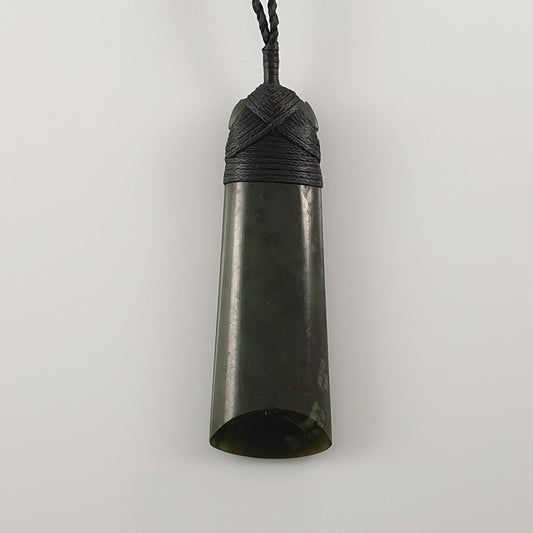 Large Greenstone Toki Pendant 66x21mm - Rivendell Shop