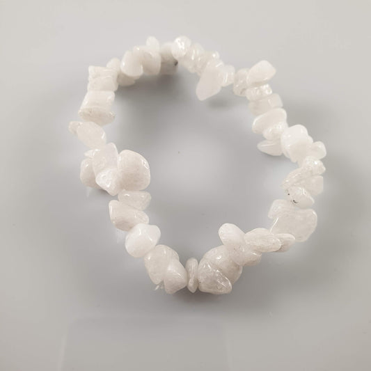 Snow Quartz Chip Crystal Bracelet - Rivendell Shop