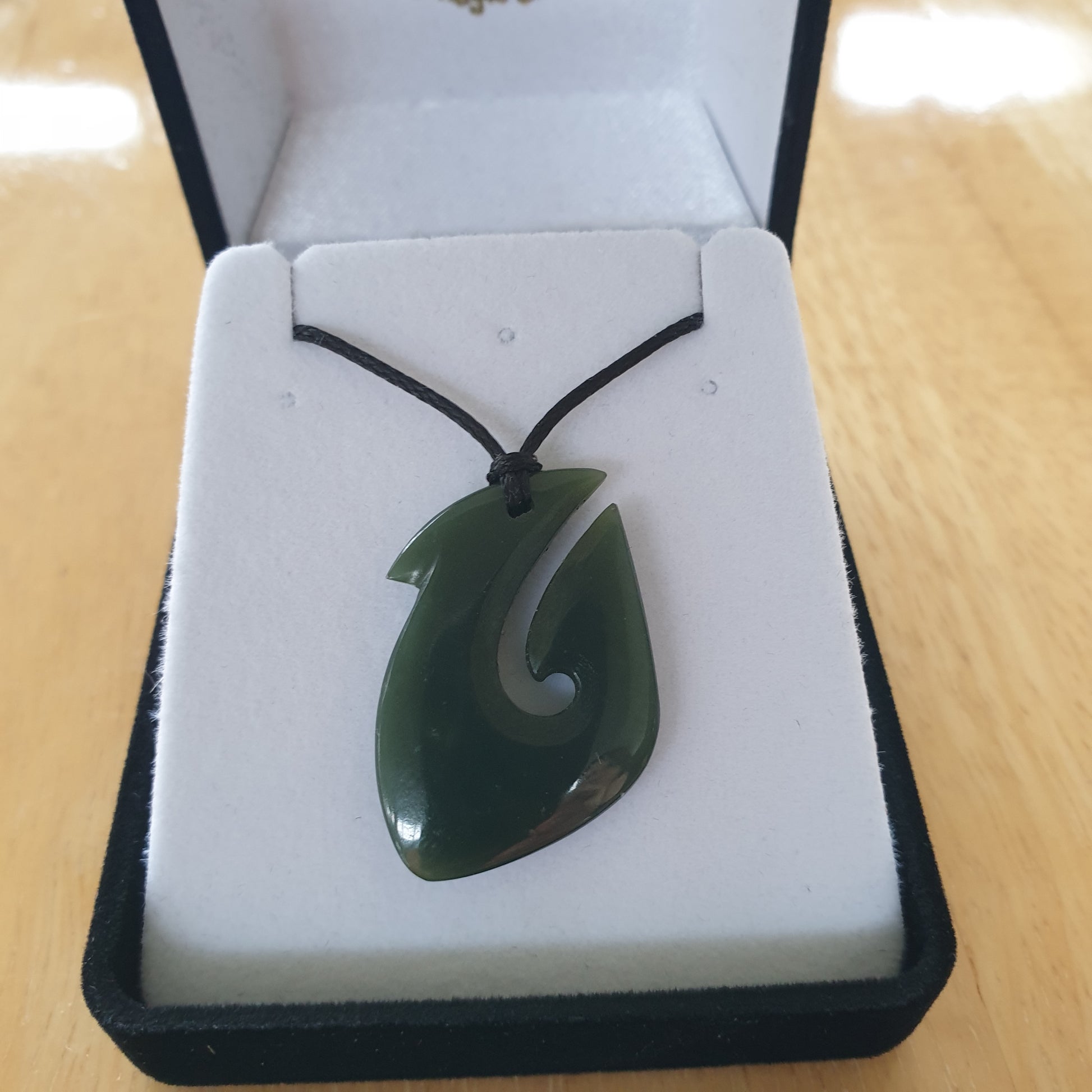 Hei Matau Fish Hook Greenstone Pendant - Rivendell Shop