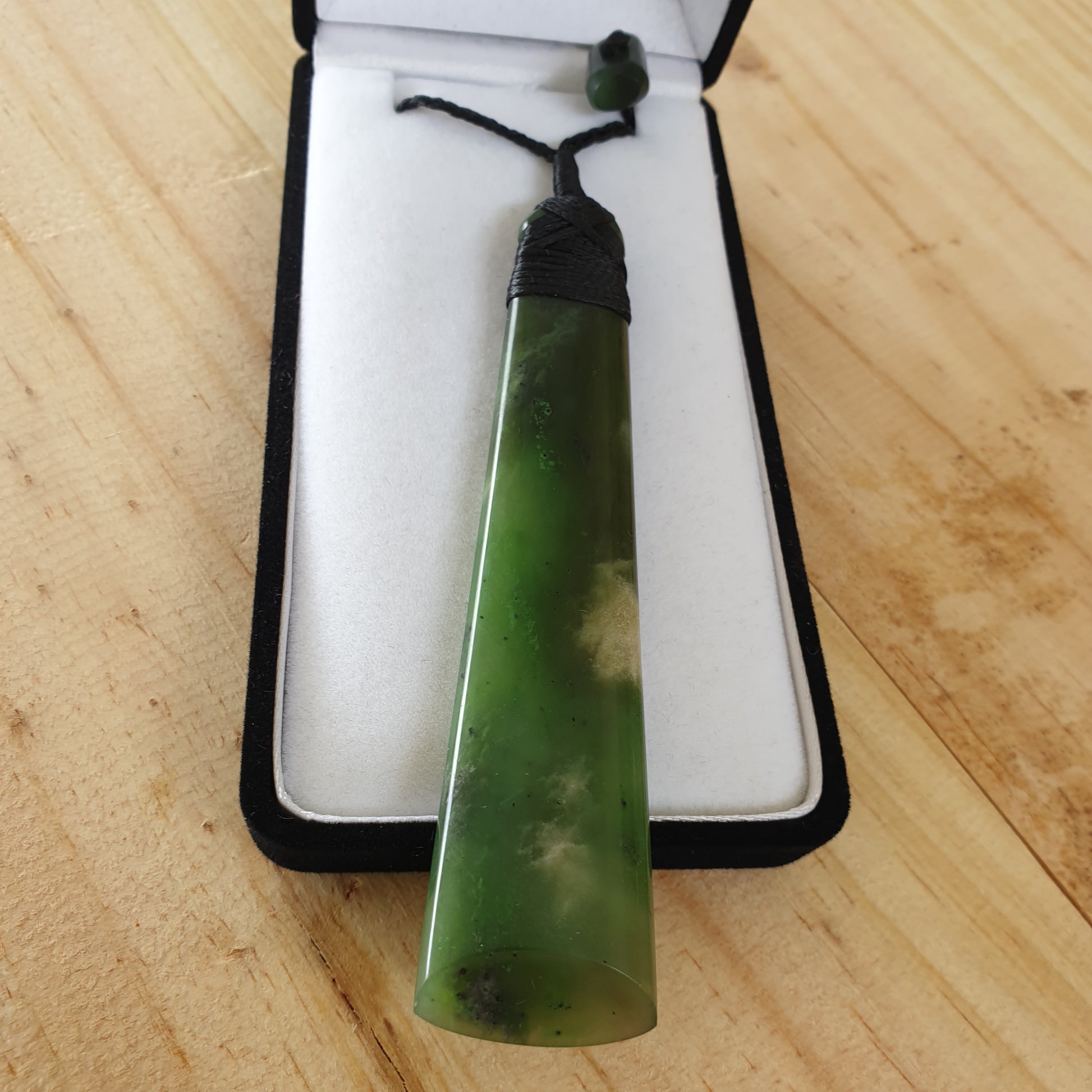 Greenstone Toki Pendant 95x20mm - Rivendell Shop