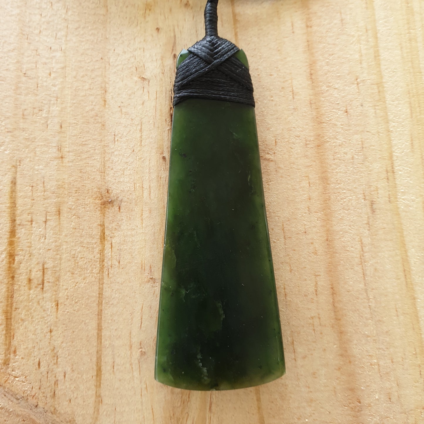 Large Greenstone Toki Pendant 80x30mm - Rivendell Shop