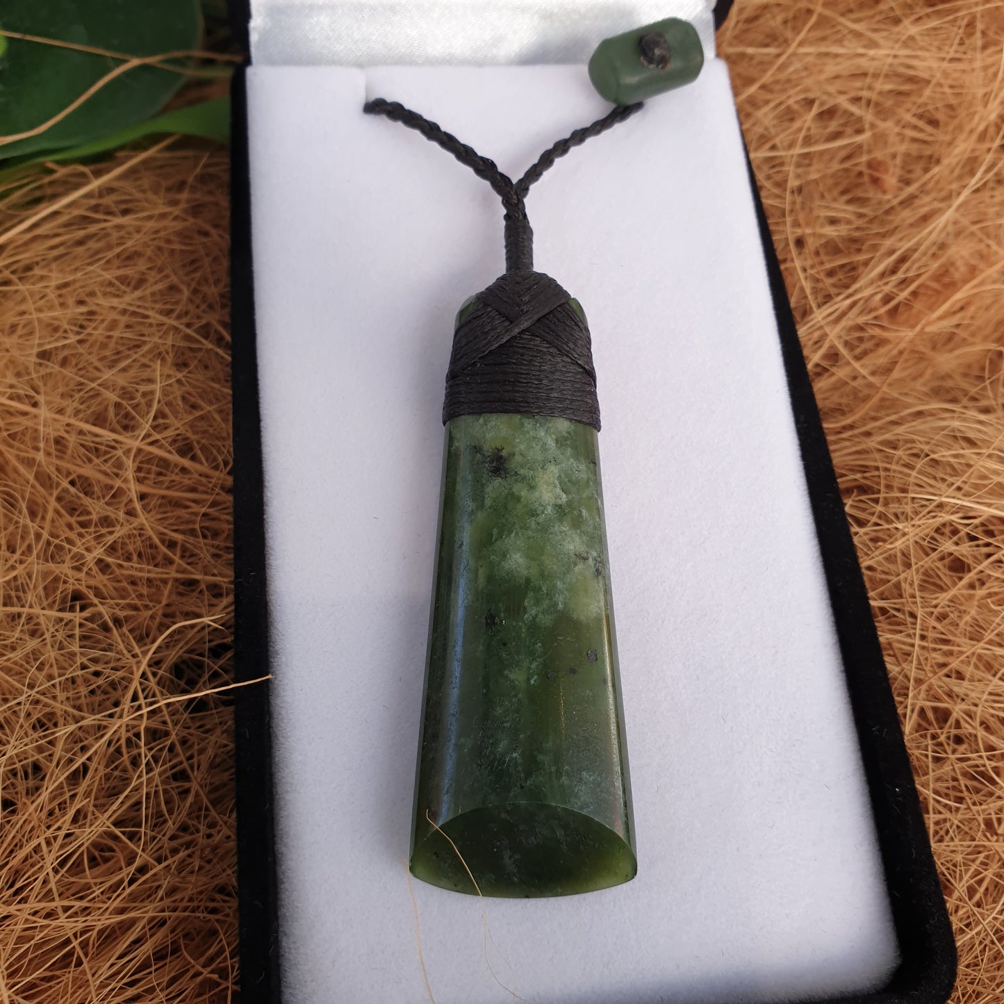 Greenstone Toki Pendant 55x20 mm - Rivendell Shop