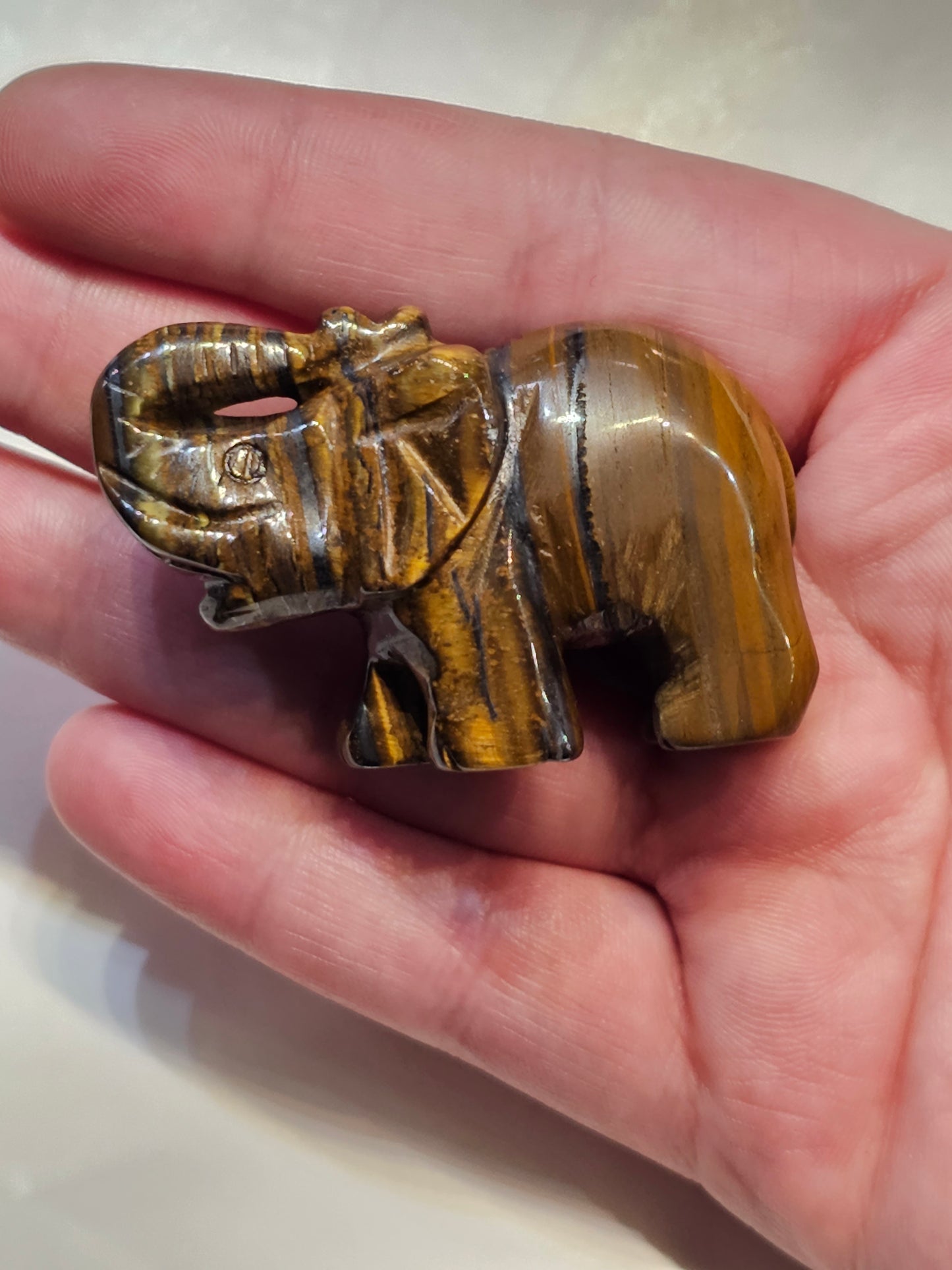 Elephant - tiger eye - Rivendell Shop