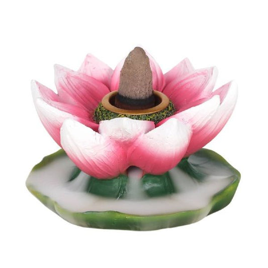 Pink Lotus Backflow Incense Cone Burner - Rivendell Shop